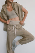 Zulu & Zephyr Collared Sports Sweatshirt Olive
