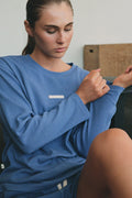 Zulu & Zephyr Waffle Long Sleeve Sport Tee Blue
