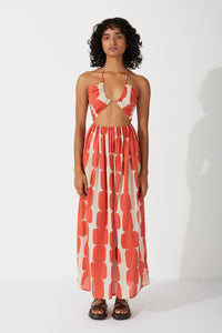 ORGANIC COTTON HALTER DRESS | BLOCK