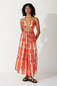 ORGANIC COTTON HALTER DRESS | BLOCK