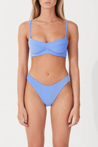 RIB BALCONETTE BRA CUP | SKY STRIPE