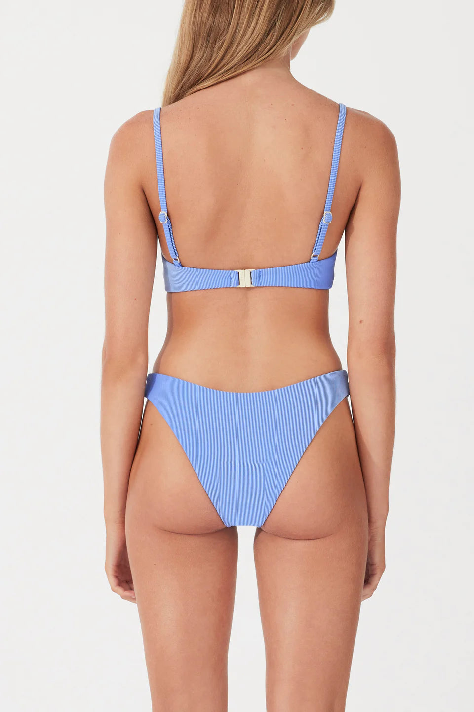 RIB BALCONETTE BRA CUP | SKY STRIPE
