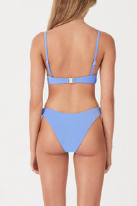 RIB BALCONETTE BRA CUP | SKY STRIPE