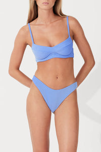 RIB BALCONETTE BRA CUP | SKY STRIPE