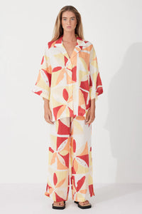 LINEN PANT | SUNSET TILE