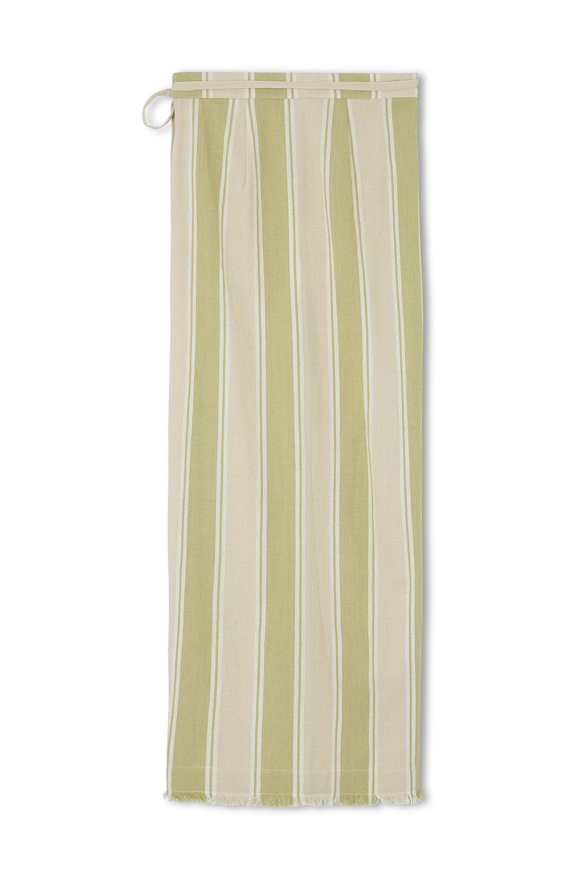 ORGANIC COTTON WRAP SKIRT | OLIVE STRIPE