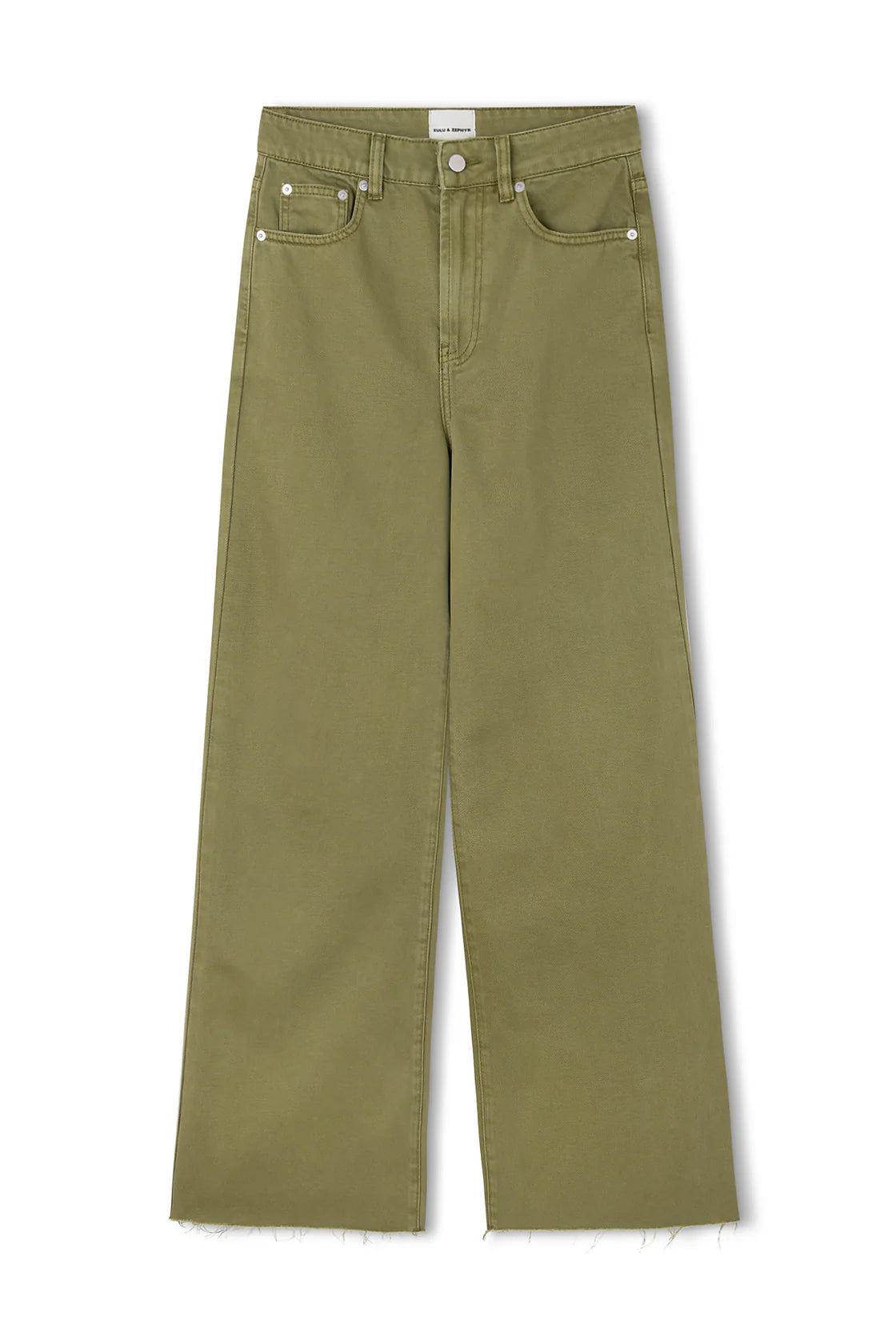RECYCLED COTTON STRAIGHT LEG JEAN | KHAKI