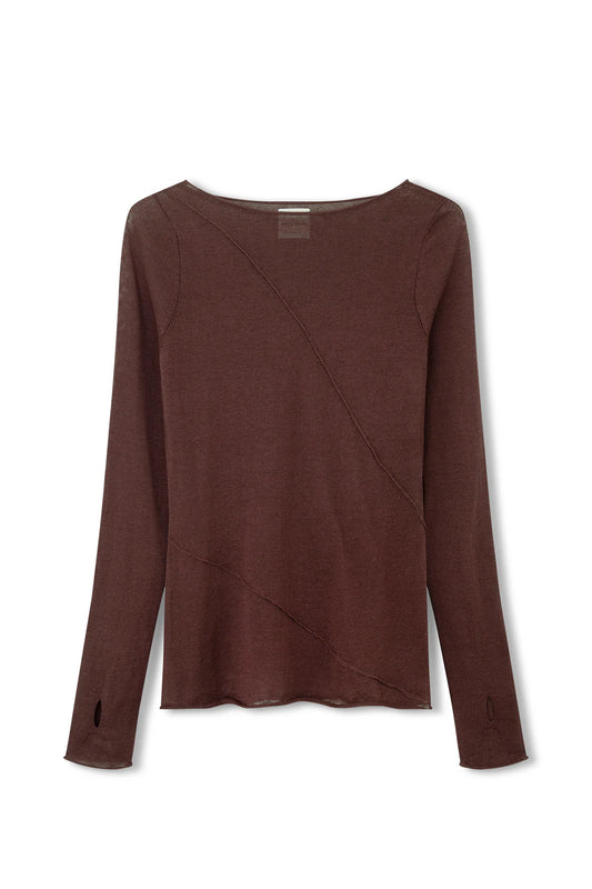 CURRANT PANELLED KNIT TOP | CURRANT