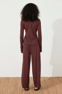 CURRANT PANELLED KNIT TOP | CURRANT