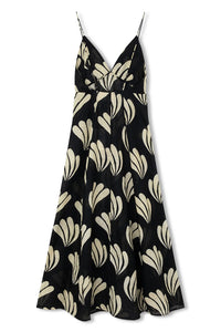 PALM LINEN DRESS