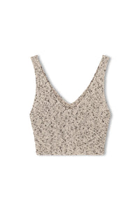 ORGANIC BLEND KNIT TOP | STONE MARLE