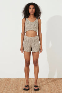 ORGANIC BLEND KNIT TOP | STONE MARLE