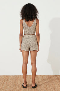 ORGANIC BLEND KNIT TOP | STONE MARLE