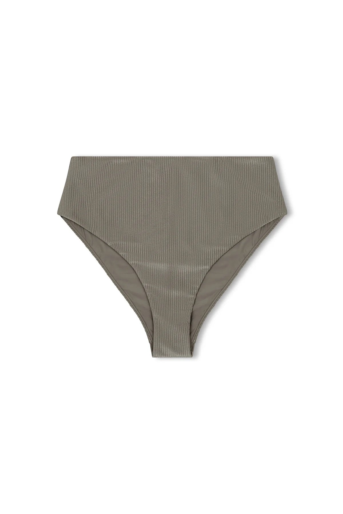 PEWTER RIB WAISTED FULL BRIEF