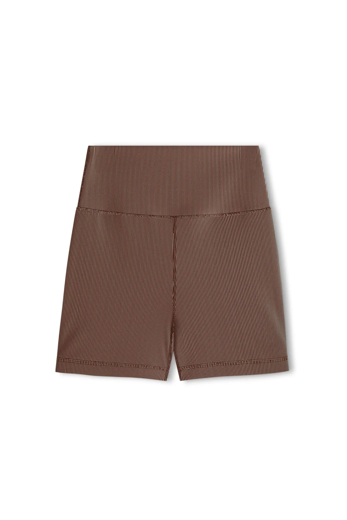 CHOCOLATE STRIPE RIB SHORT