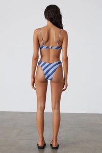 HORIZON STRIPE TEXTURED BRALETTE