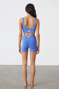STRIPE RIB SHORT | DOLPHIN BLUE
