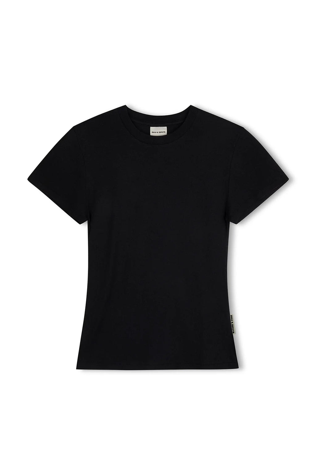 Zulu & Zephyr Rib Hemp Jersey T-Shirt Black