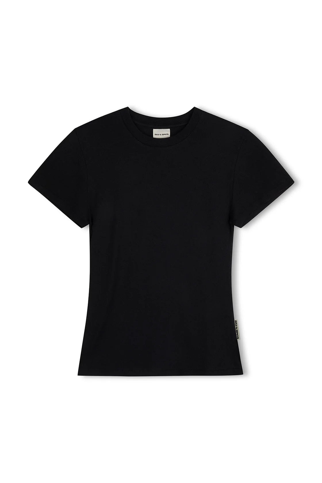 Zulu & Zephyr Rib Hemp Jersey T-Shirt Black