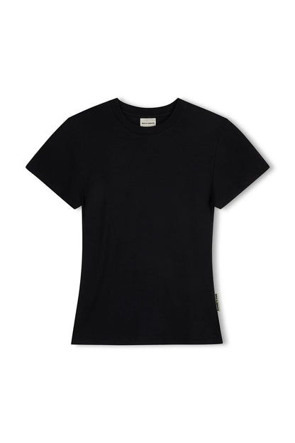 Zulu & Zephyr Rib Hemp Jersey T-Shirt Black