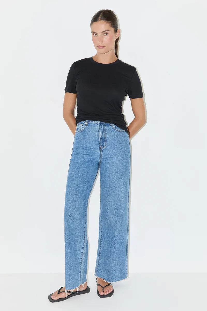 Zulu & Zephyr Rib Hemp Jersey T-Shirt Black