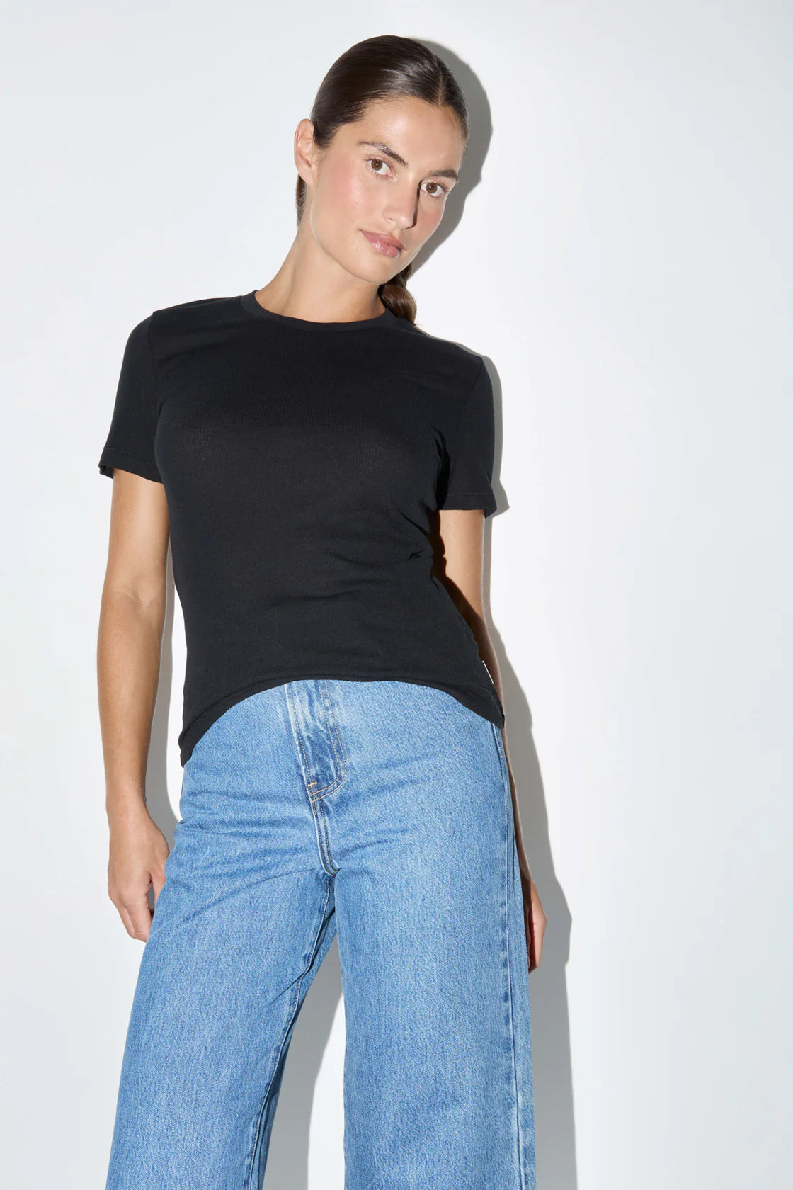 Zulu & Zephyr Rib Hemp Jersey T-Shirt Black