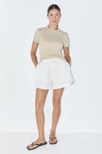 Zulu & Zephyr Rib Hemp Jersey T-Shirt Husk