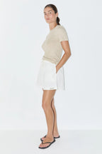 Zulu & Zephyr Rib Hemp Jersey T-Shirt Husk