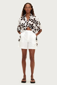 COTTON SHIRT | CHOCOLATE FLOWER