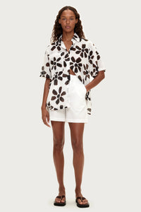 COTTON SHIRT | CHOCOLATE FLOWER