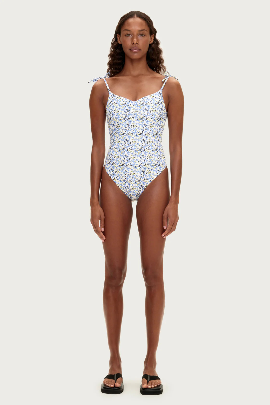 TIE ONE PIECE | BLUE FLORAL