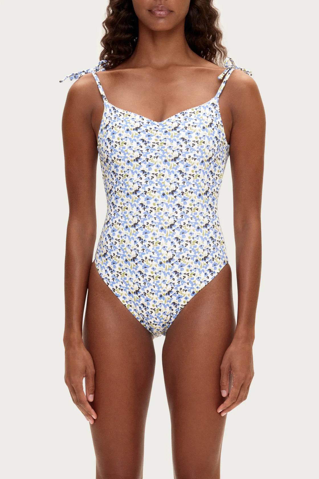 TIE ONE PIECE | BLUE FLORAL