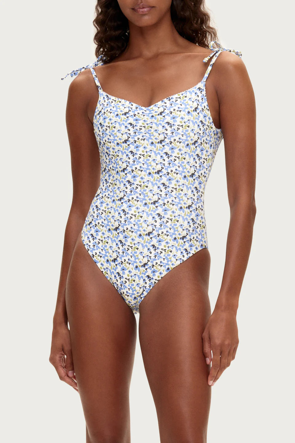 TIE ONE PIECE | BLUE FLORAL