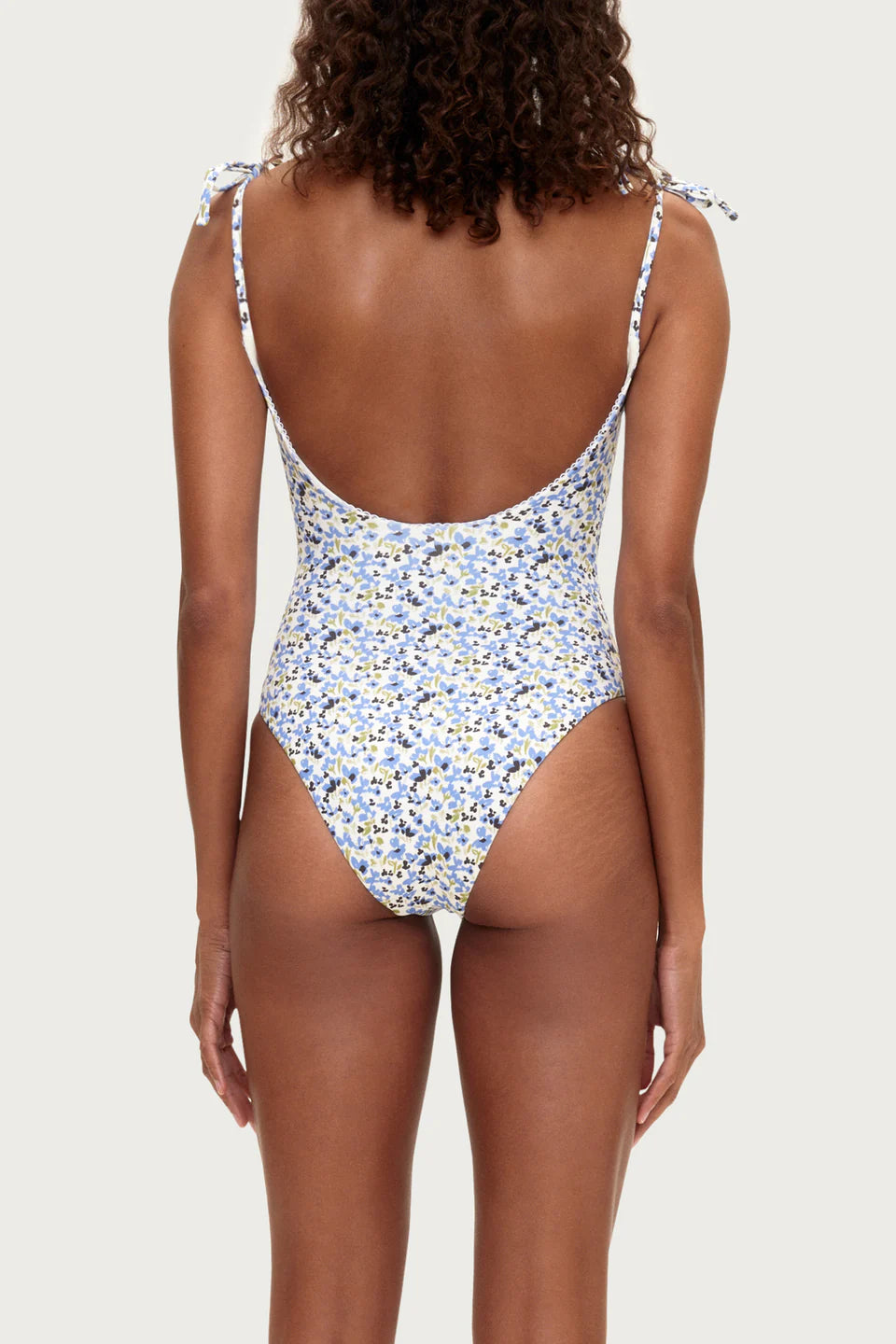 TIE ONE PIECE | BLUE FLORAL