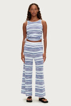 KNIT PANT | BLUE STRIPE