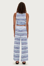 KNIT PANT | BLUE STRIPE