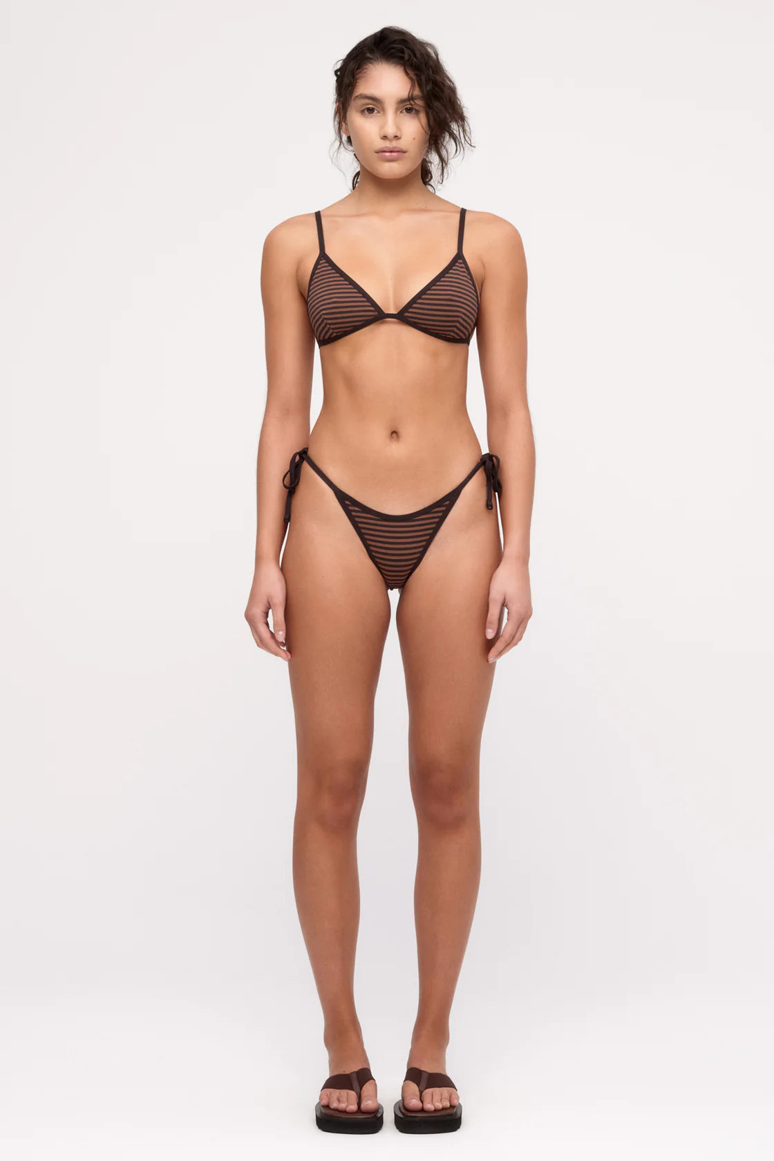 Zulu & Zephyr Hipster Tie Brief Brown Stripe