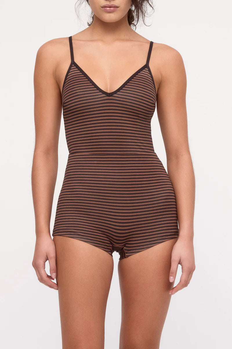 Zulu & Zephyr Bodysuit Brown Stripe