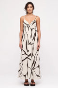 COTTON DRESS | CREAM FLOWER PRINT