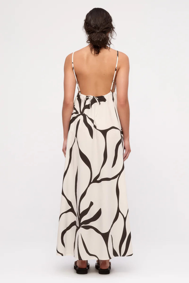 COTTON DRESS | CREAM FLOWER PRINT