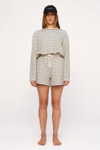 Zulu & Zephyr Jersey Sport Short Black Stripe