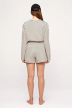 Zulu & Zephyr Jersey Sport Short Black Stripe