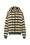 Olga Joan Zip Hoodie Limone Stripe