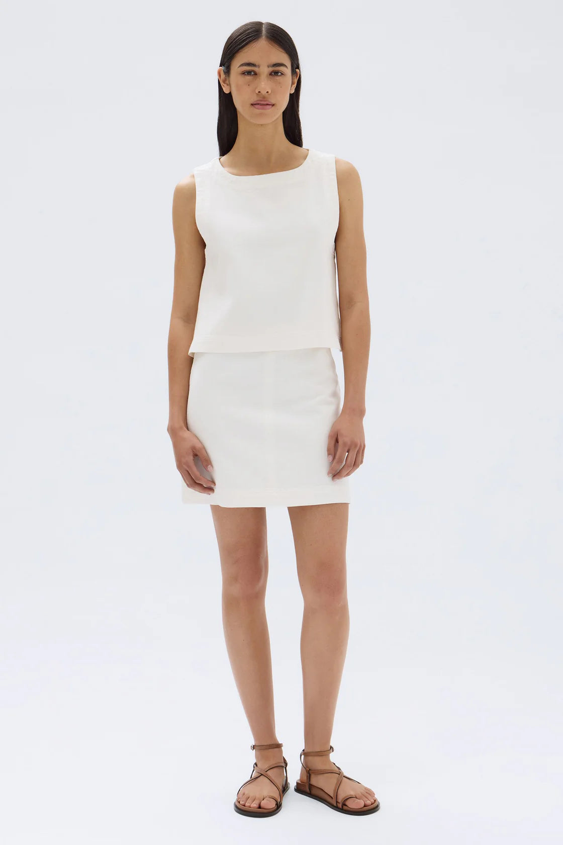ZOEY TWILL TOP | CREAM