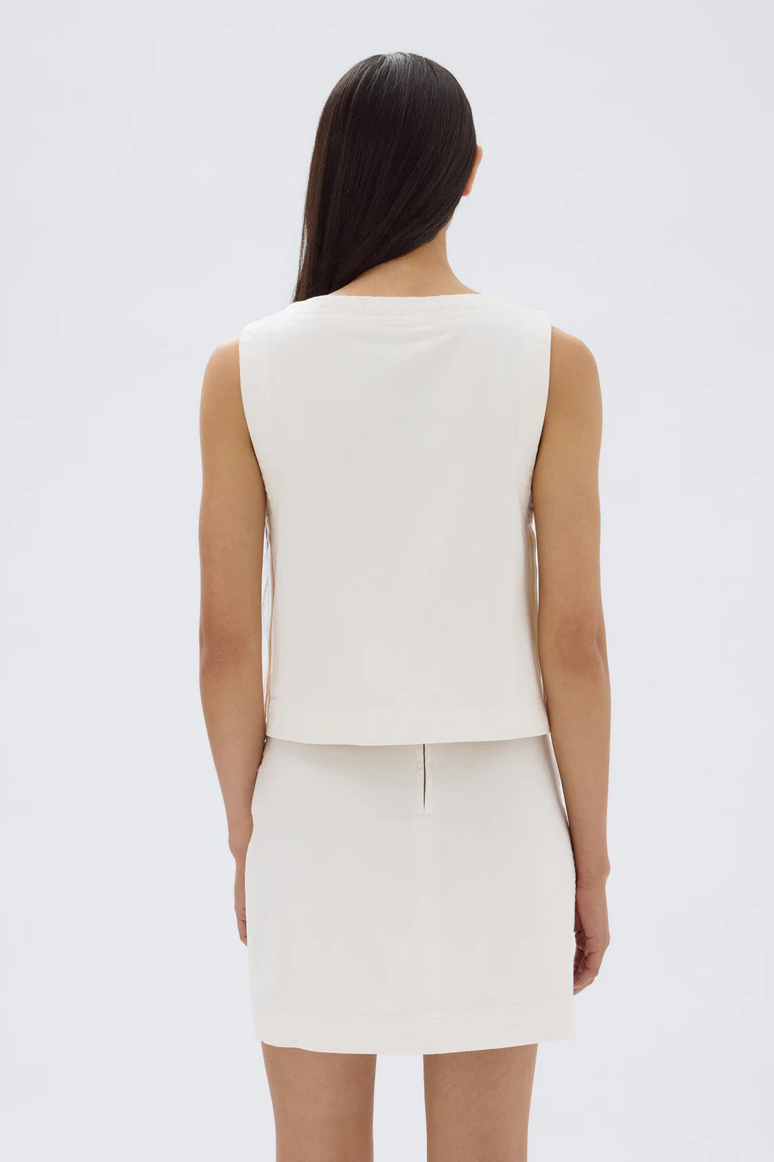 ZOEY TWILL TOP | CREAM