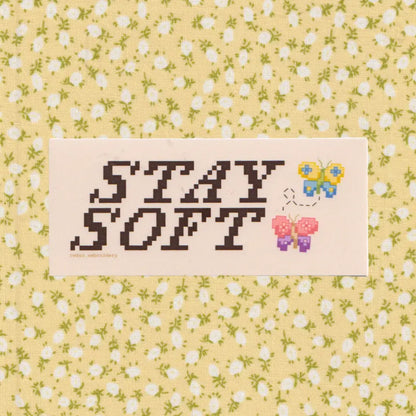 STAY SOFT MATTE VINYL STICKER | RODEO EMBROIDERY