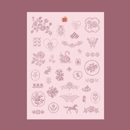 A5 STICKER SHEET EMBROIDERY | NANY CRAFT STORE