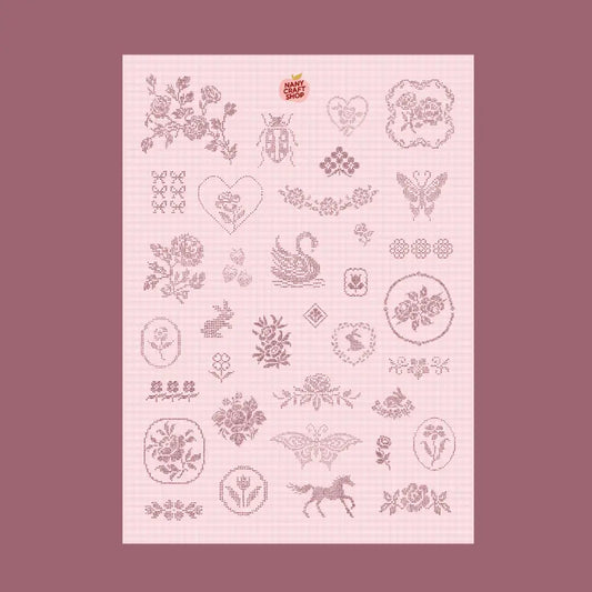 A5 STICKER SHEET EMBROIDERY | NANY CRAFT STORE