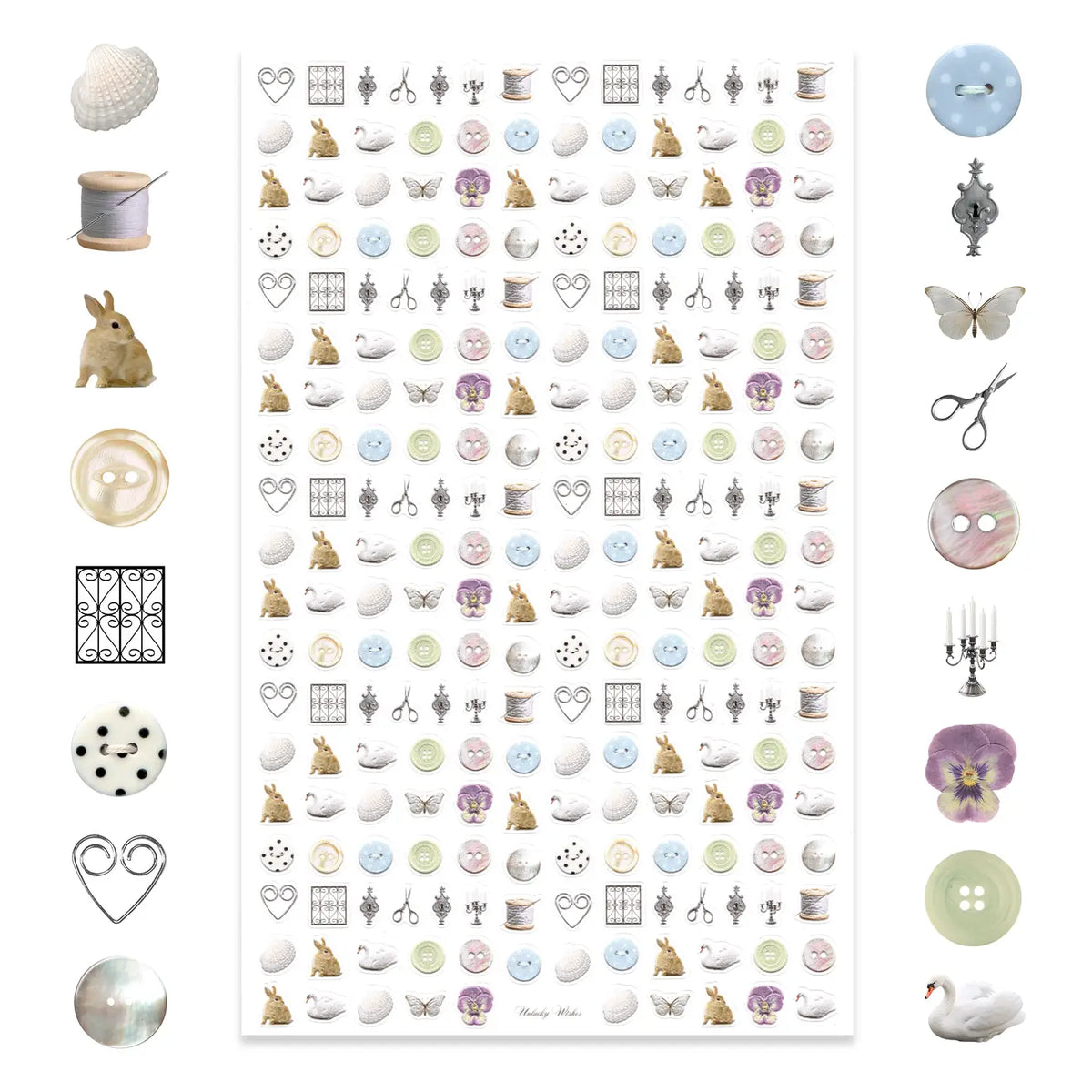 SPRING NAIL MICRO STICKERS | UNLUCKY WISHES