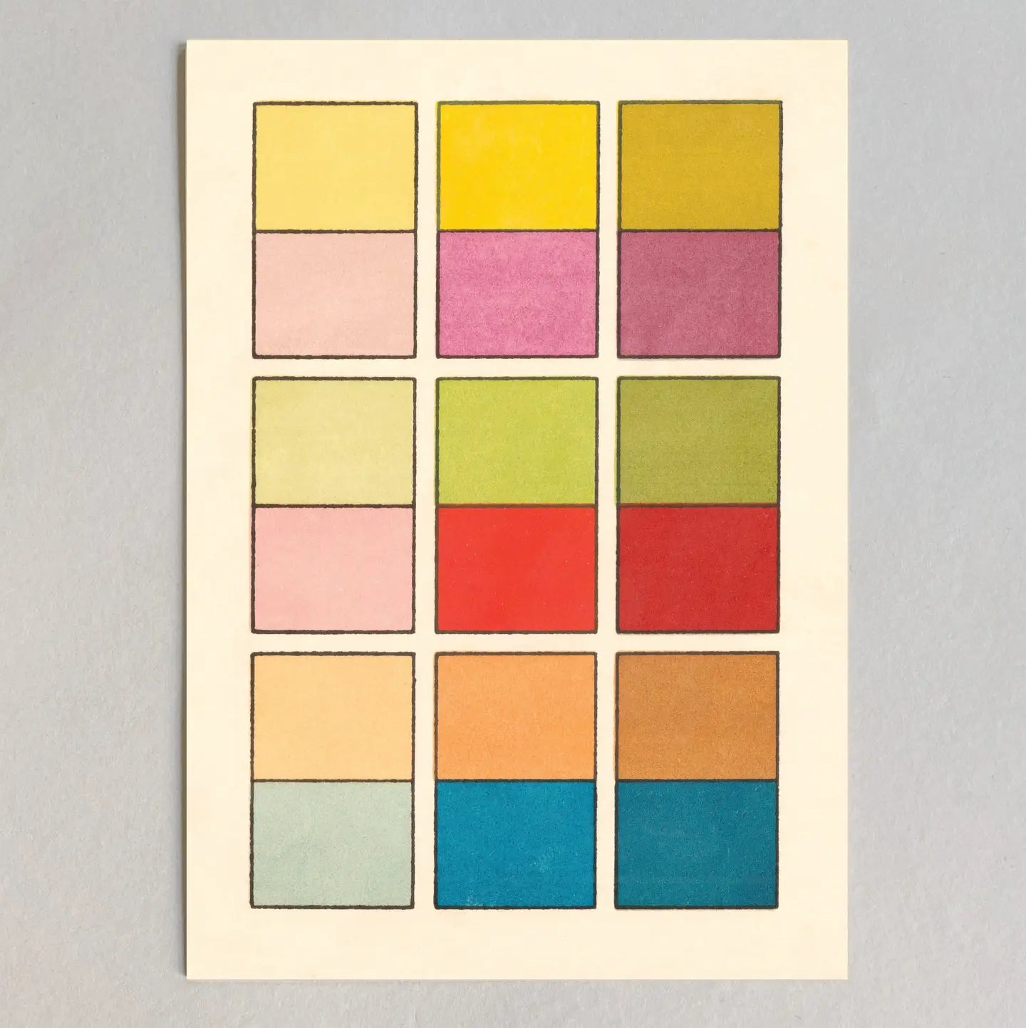 Kiku Print Colour Chart #4 Postcard